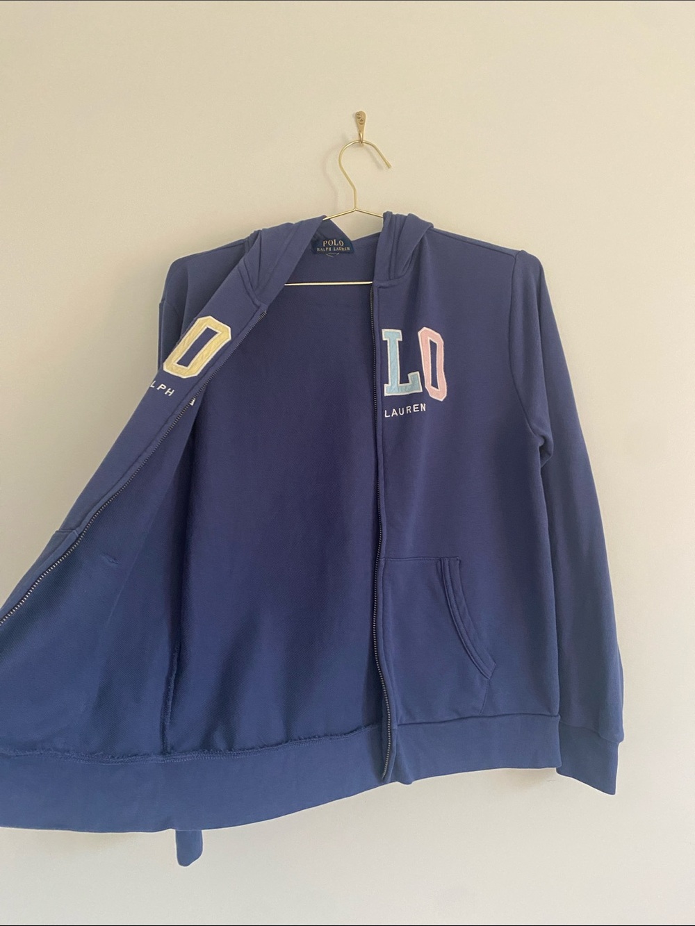 Polo Pastel Logo French Terry Zip Hoodie - Picture 10 of 12